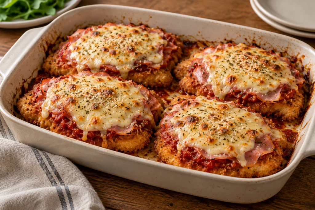 Classic chicken parmi