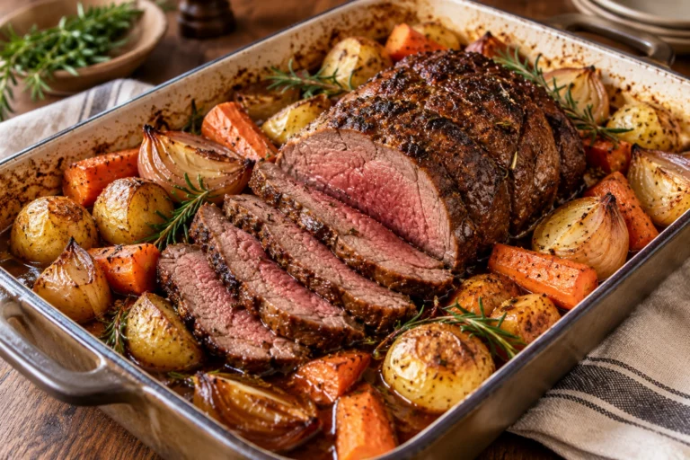 Red wine roast beef