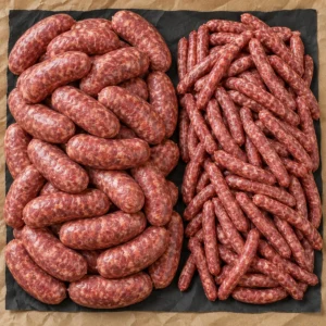10kg Premium Beef Sausages, Thick and Thin
