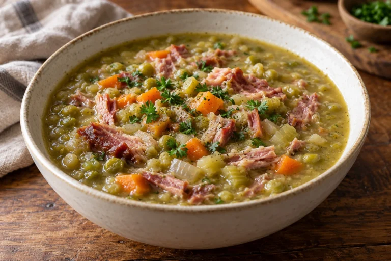 Bacon bone and pea soup
