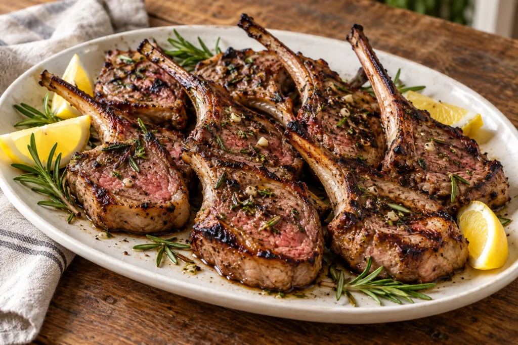 BBQ lamb loin chops