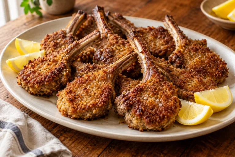 Crispy crumbed lamb cutlets