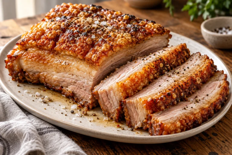 Crispy pork belly