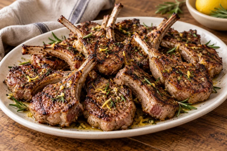 Garlic and rosemary lamb cutlets