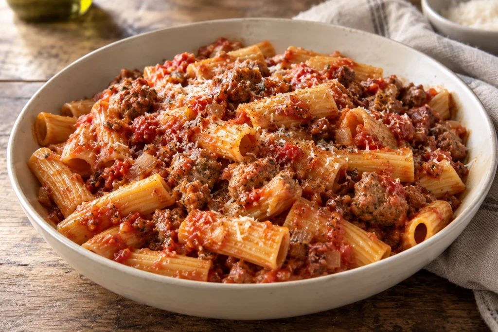 Italian sausage pasta