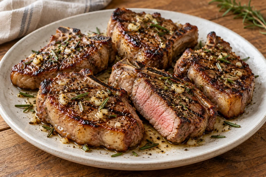 Rosemary lamb chump chops