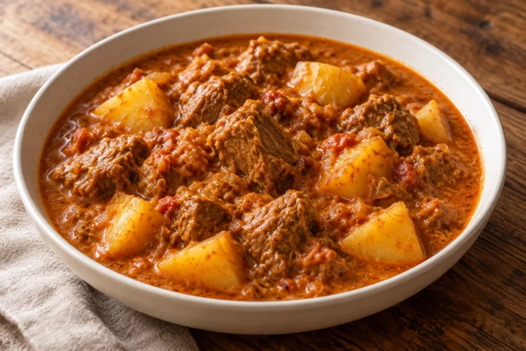Slow-cooked lamb curry