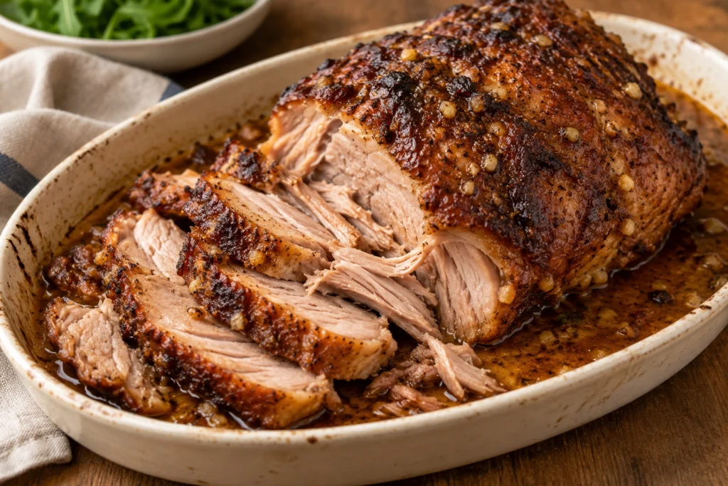 Slow-roasted pork neck